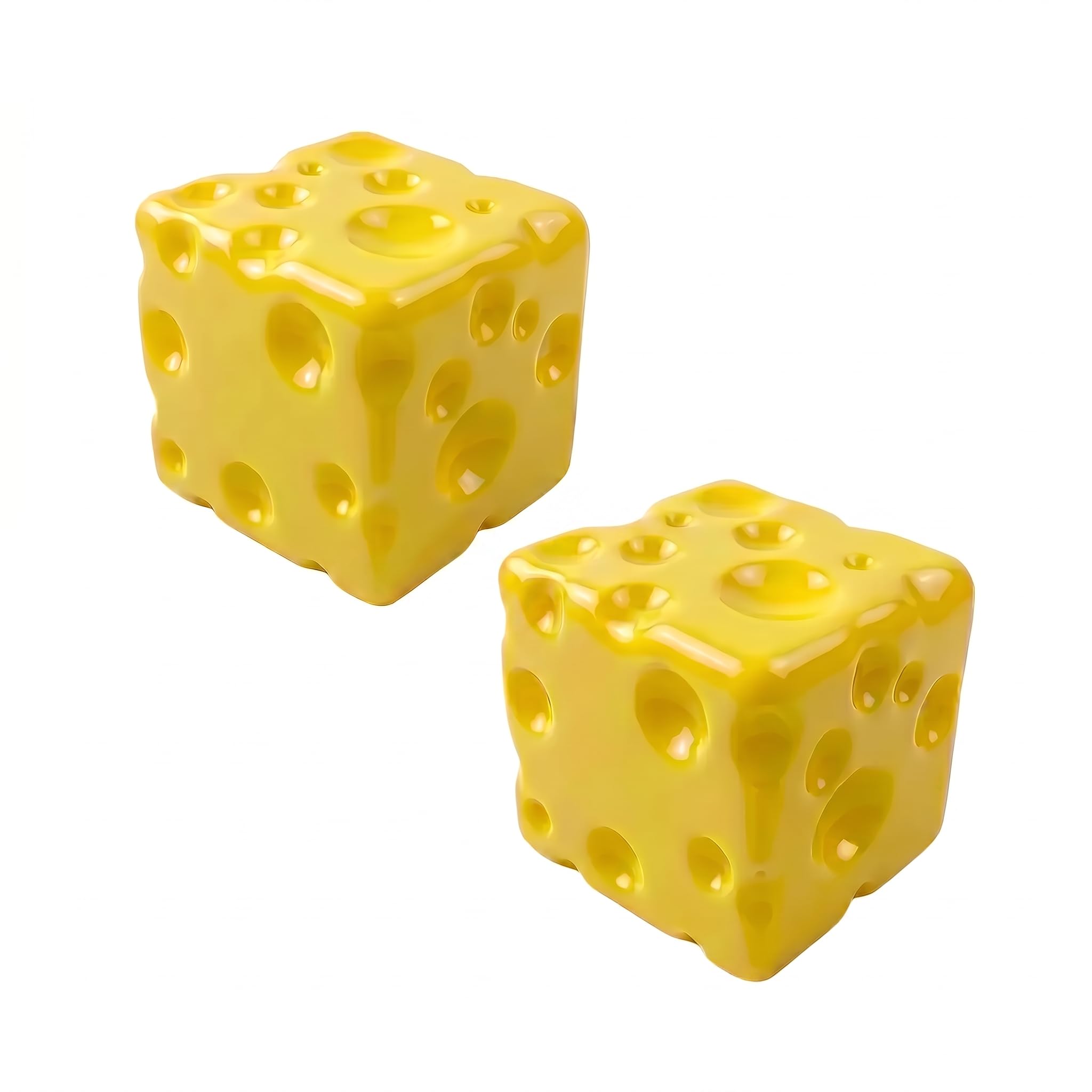 2Pcs Cheese Squishy, 2.75in Relief Stress Needoh Squishy