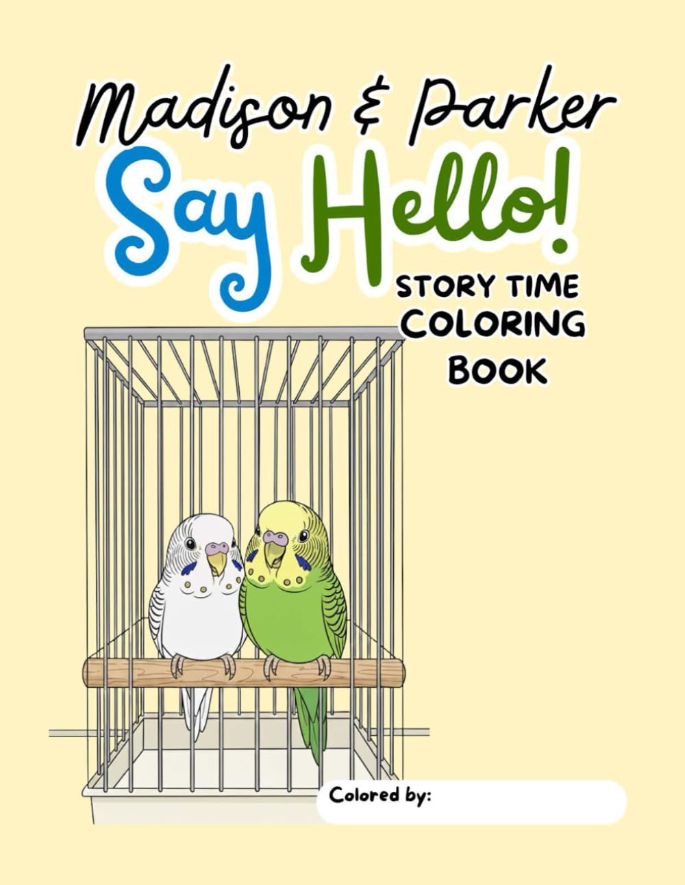 Madison & Parker Say Hello! Coloring Book