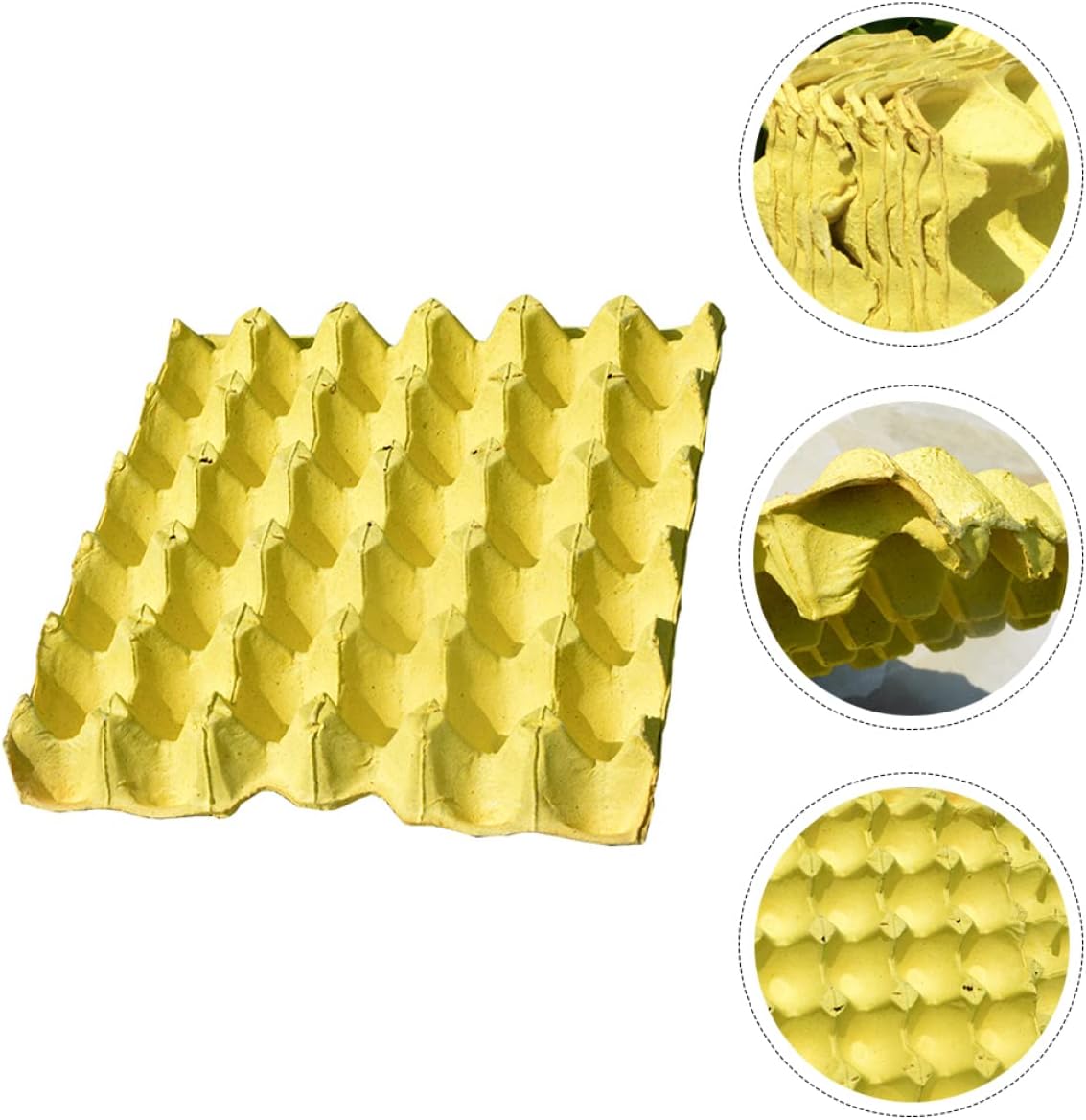 10pcs Egg Trays Counter Egg Holder Storage Containers Cartons Safe and Stylish Organizer