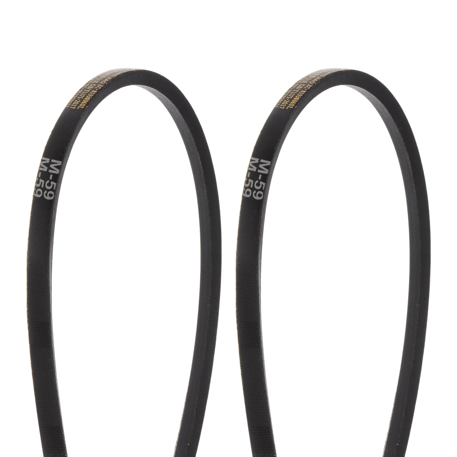 HARFINGTON 2Pcs M-16 Rubber V Belt Drive Transmission Belt 16" Pitch Girth 10mm Width 5.5mm Height JIS Standard Industrial Power Belt for Machinery Mower — Amazon image 9