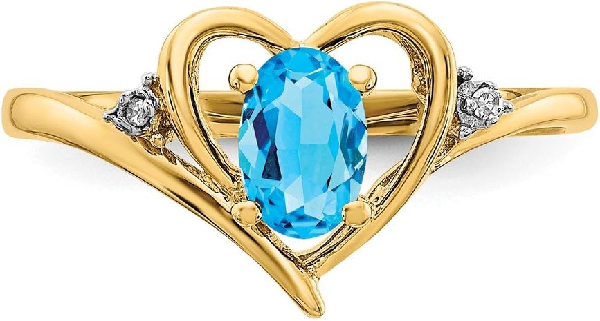 Solid 10K Yellow Gold January Girl Birthstone Charm - Image 5