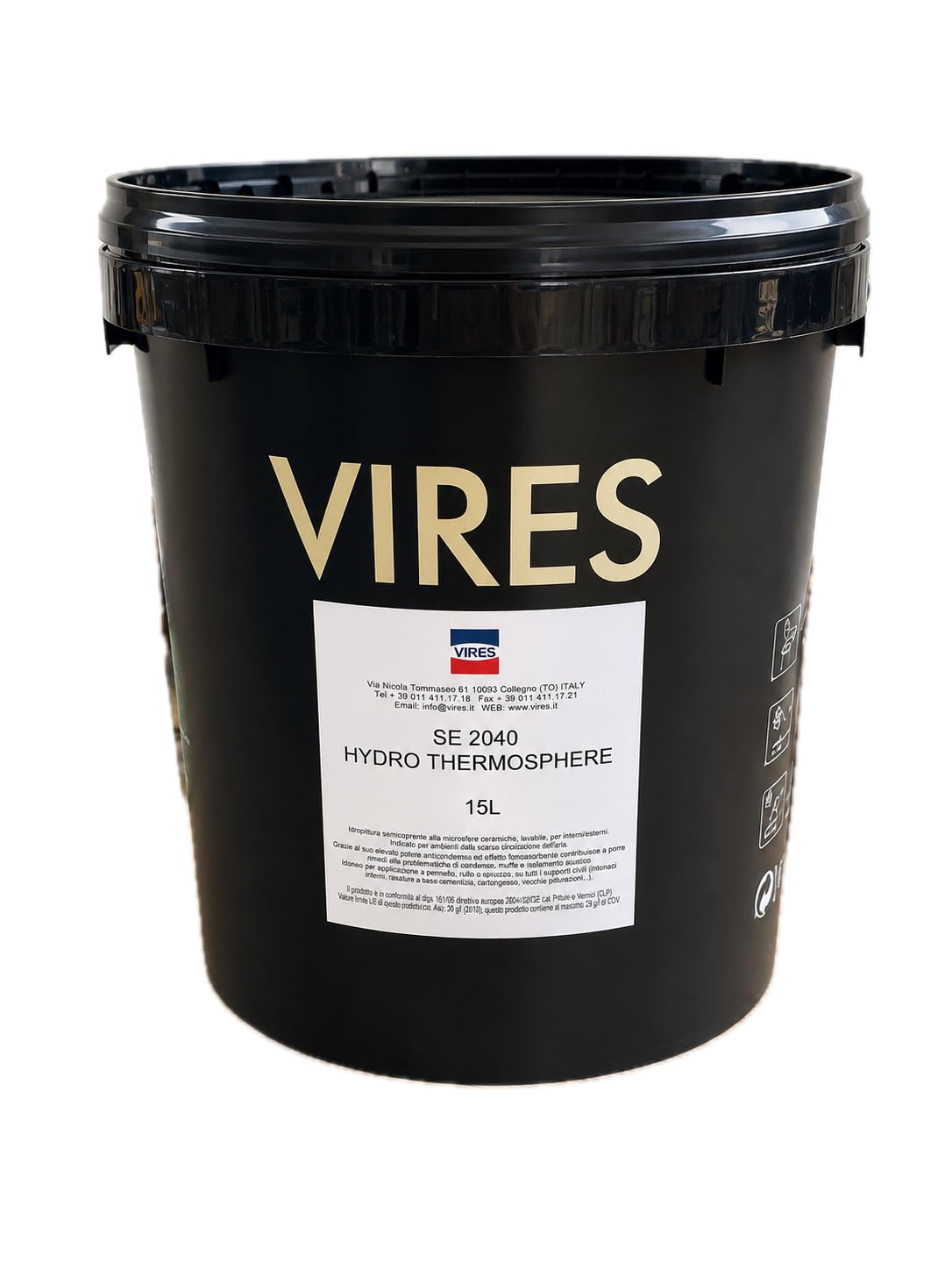 Generico Pittura Termoisolante Bianca Opaca 15 Litri | pittura termo isolante