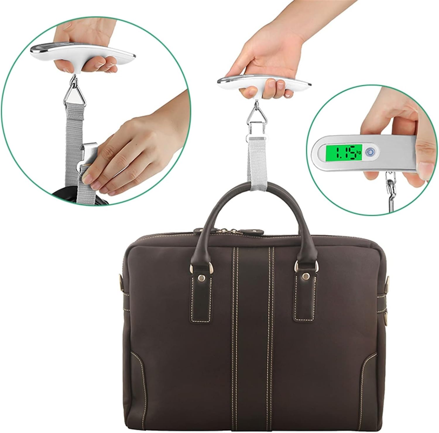 szc Scales for Body Weight Portable LCD Digital Luggage Weight Scales Hanging Suitcase Baggage Travel Scale with Belt for Electronic Weight Tool Scales