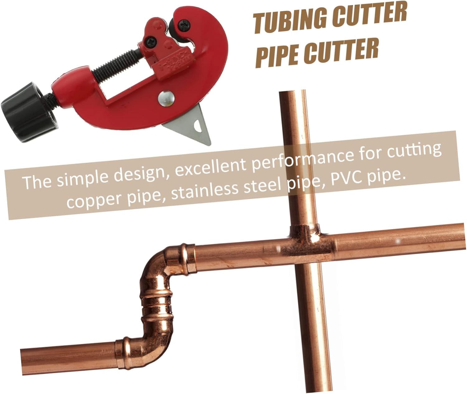 ARTIBETTER 5sets Heavy Duty Tubing Cutter Includes Blades for Copper and Pipe Cutting Lightweight and Easy to Use for Home and Professional Applications
