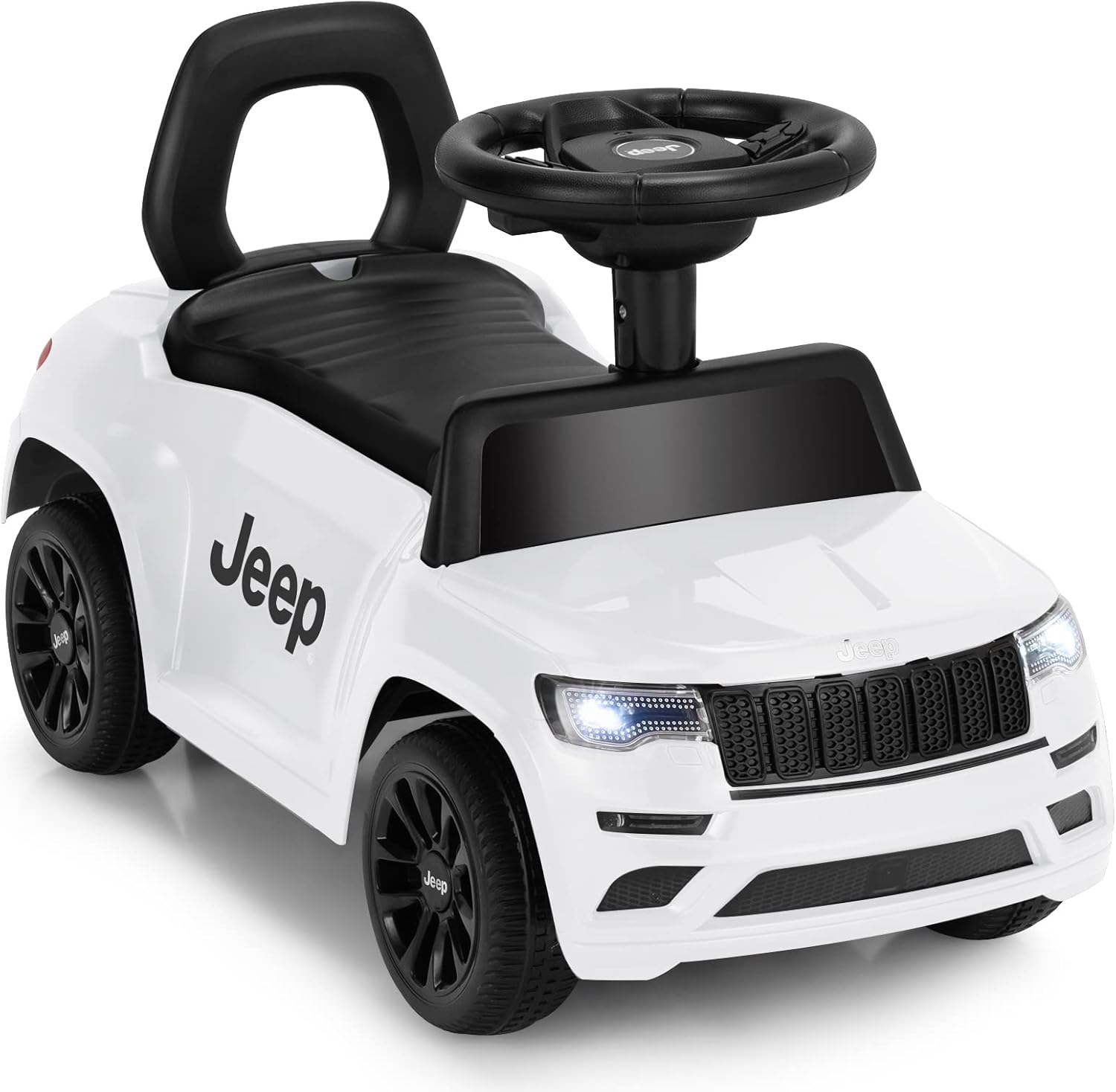 Blасk Frіdау Sаlе 2022 GLACER Kids Push and Ride Racer, Toddler Ride on Car w/ Under Seat Storage, Horn & Music, Foot-to-Floor Sliding Car Pushing Cart Toy for Boys Girls (White)