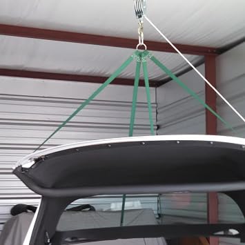 5:1 Block&Tackle Pulley System Rope Hoist, 50 Ft, 2000 LBS White