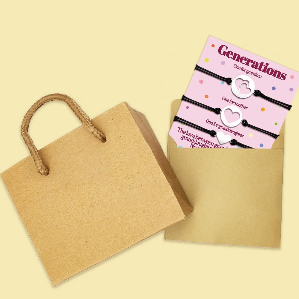 Great Grandma Mom Granddaughter Bracelets Gifts Mother Daughter Grandmother Bracelets Set for 3 4 Generations Matching Bracelet Nana Mothers Day Gifts Women Jewelry Birthday Gift 3 4 5 6 Pcs - Image 7