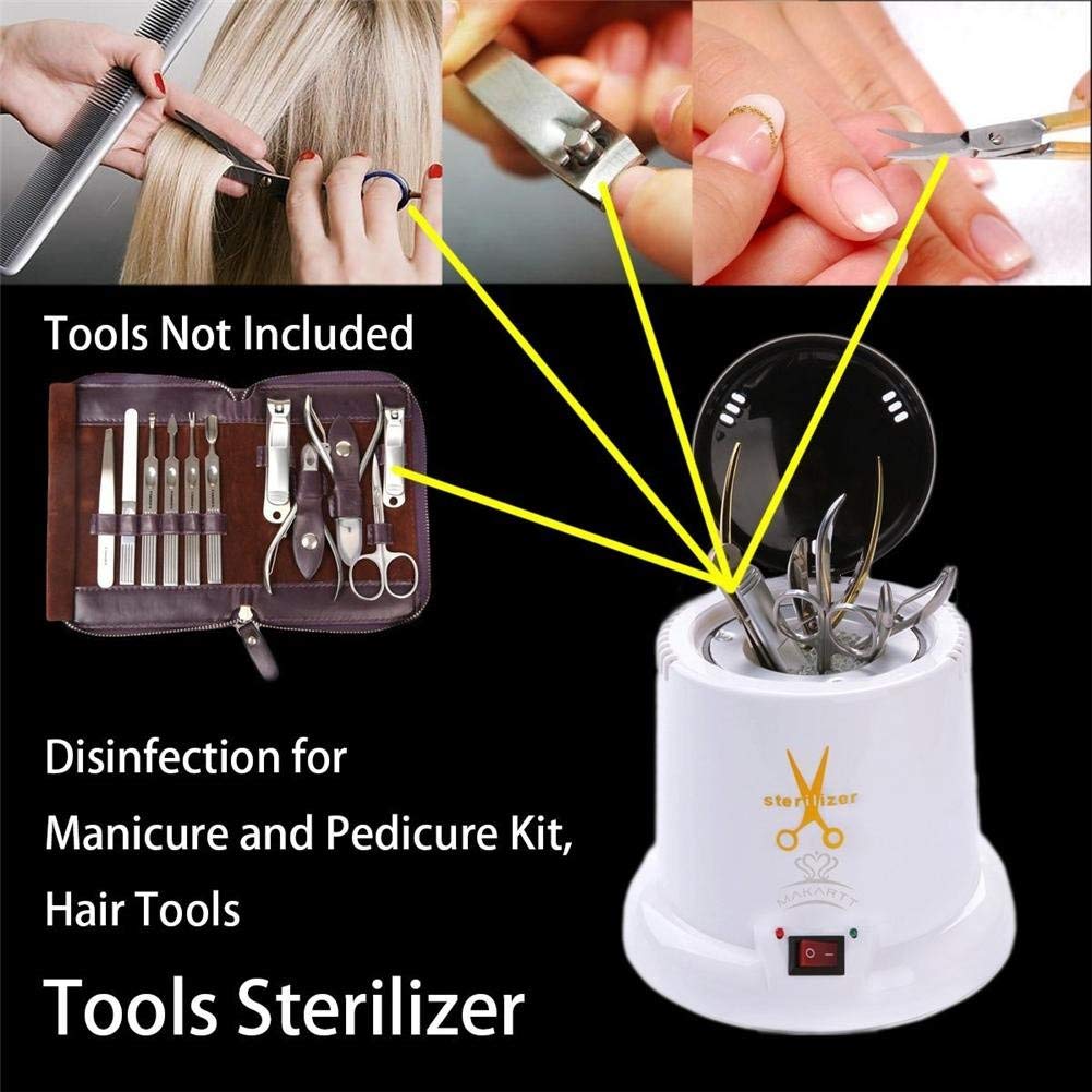 Esterilizador uñas Alto Temperatura Metal Chiquillo Pinzas Herramientas Limpiar Esterilizador Maceta Herramienta Uña Art
