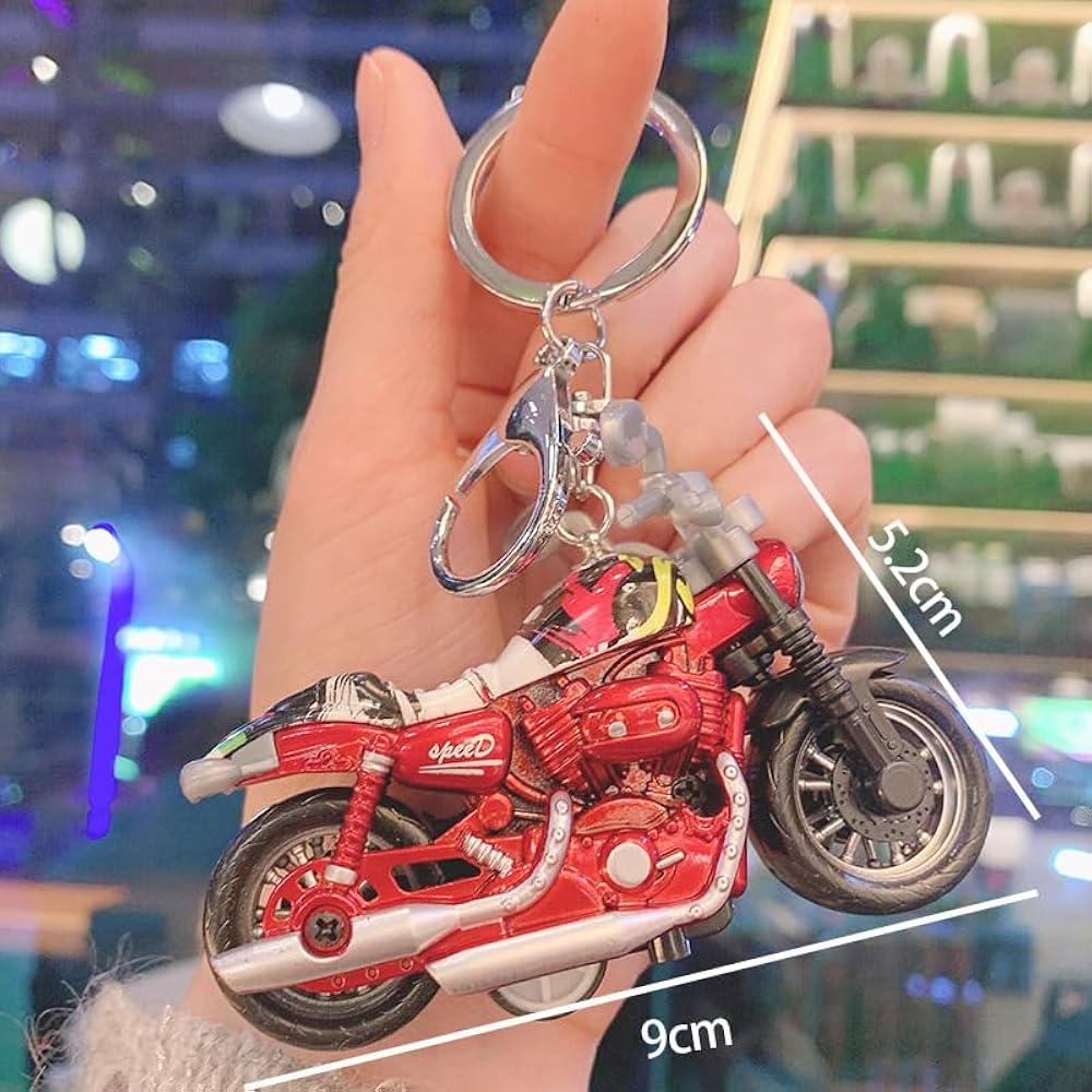 Amazon.co.jp: [DELICIO] ミニバイクキーホルダー金属