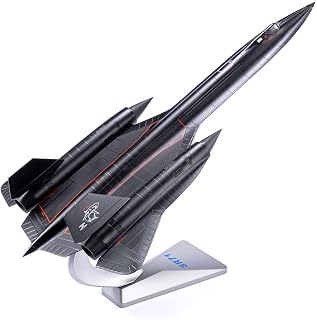 NUOTIE 1/72 SR71a Blackbird Diecast Metal Aircraft Model Kit Pre-Build Replica Military for Display Collection or Gift