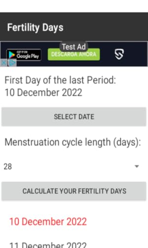 Fertility Days