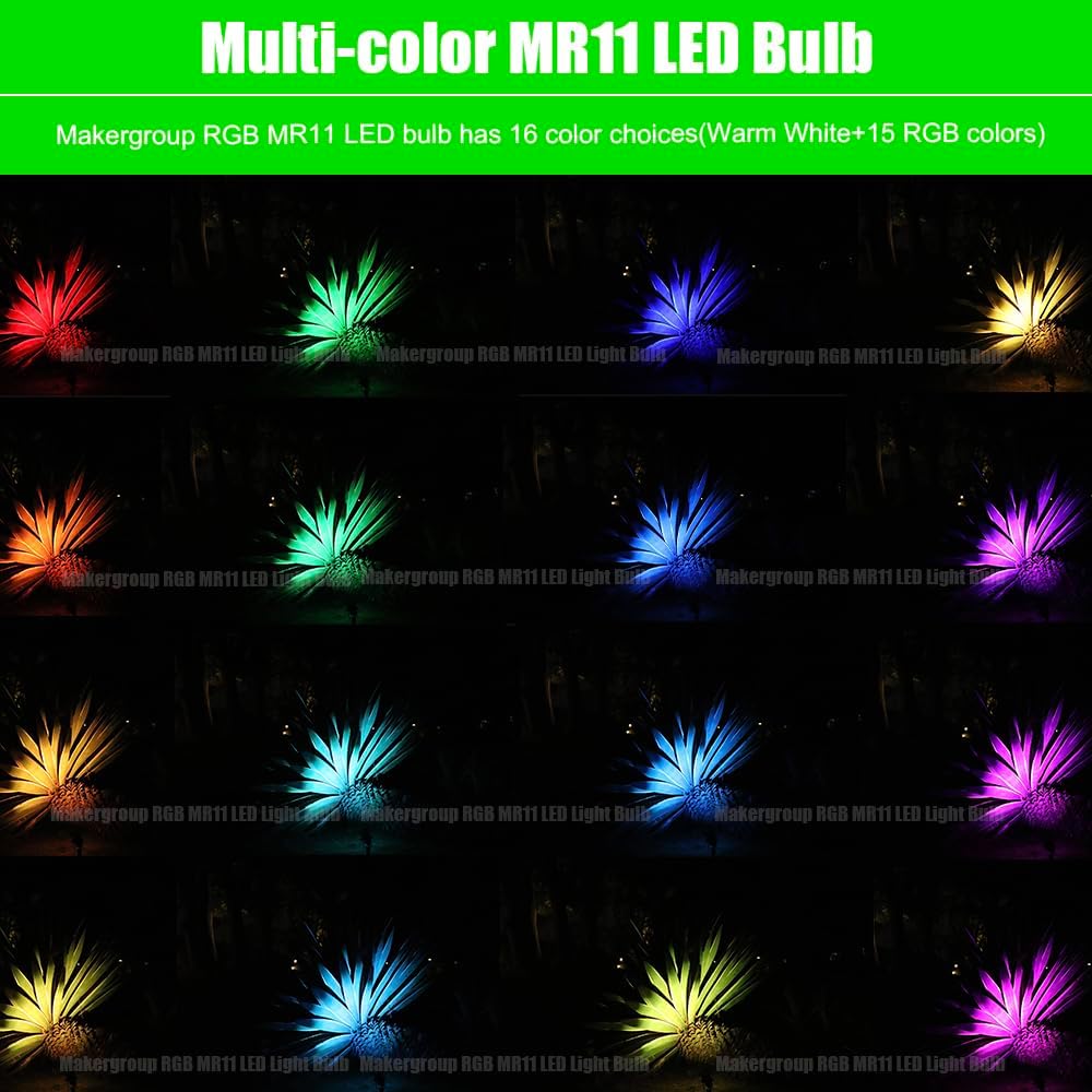 RGB T3 G4 Bi-pin LED Bulbs and RGB MR11 LED Bulbs Color Changing