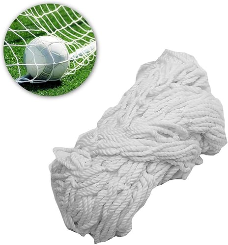 Miniatura 8 de Pwshymi Red de portería de fútbol, 12x6FT, fibra de polipropileno, blanco, fútbol, fútbol