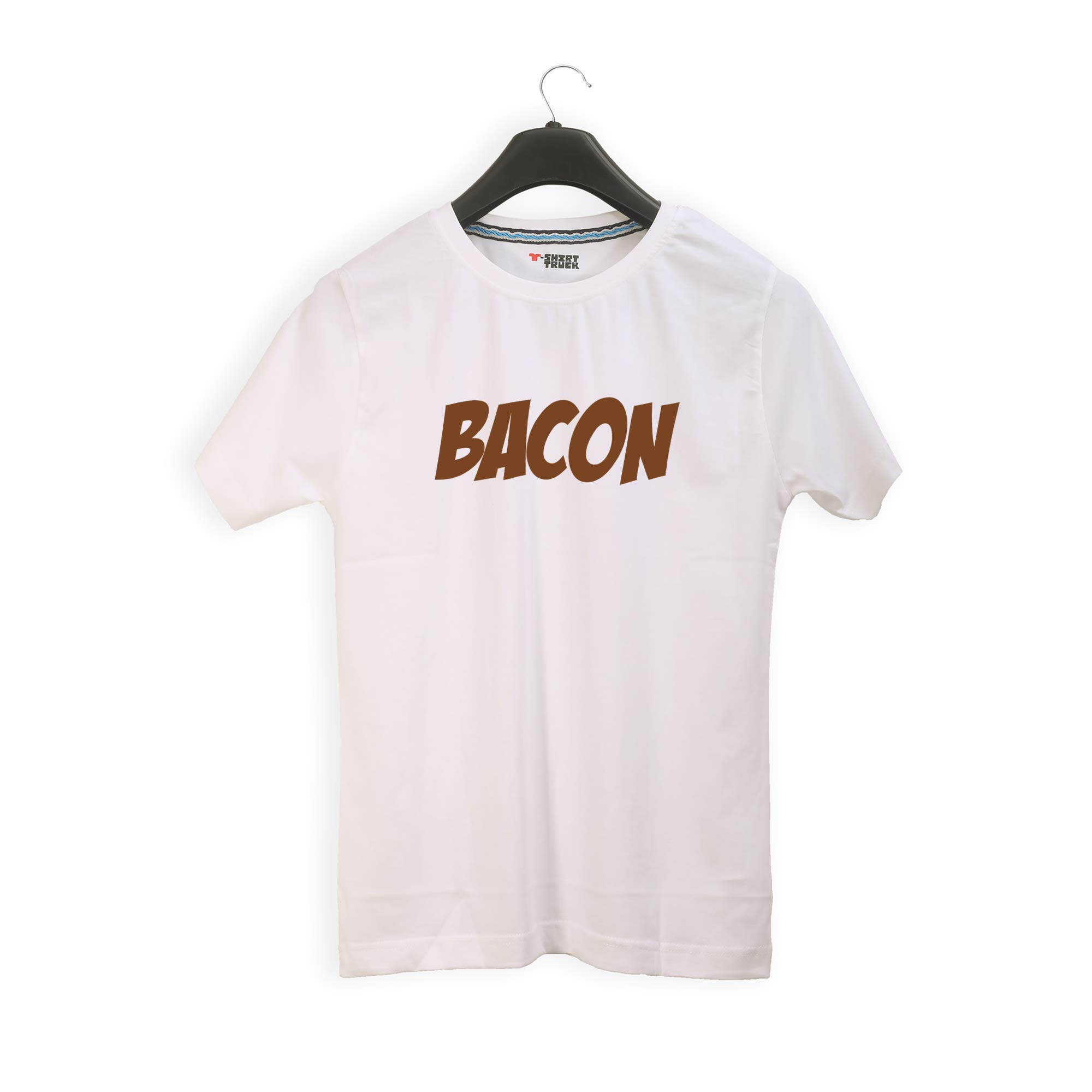 Graphic Printed T-Shirt for Men and Women | Bacon |Food T-Shirts| Tshirts for Food Lovers | Tshirts for Foodies| 100% Cotton T-Shirt