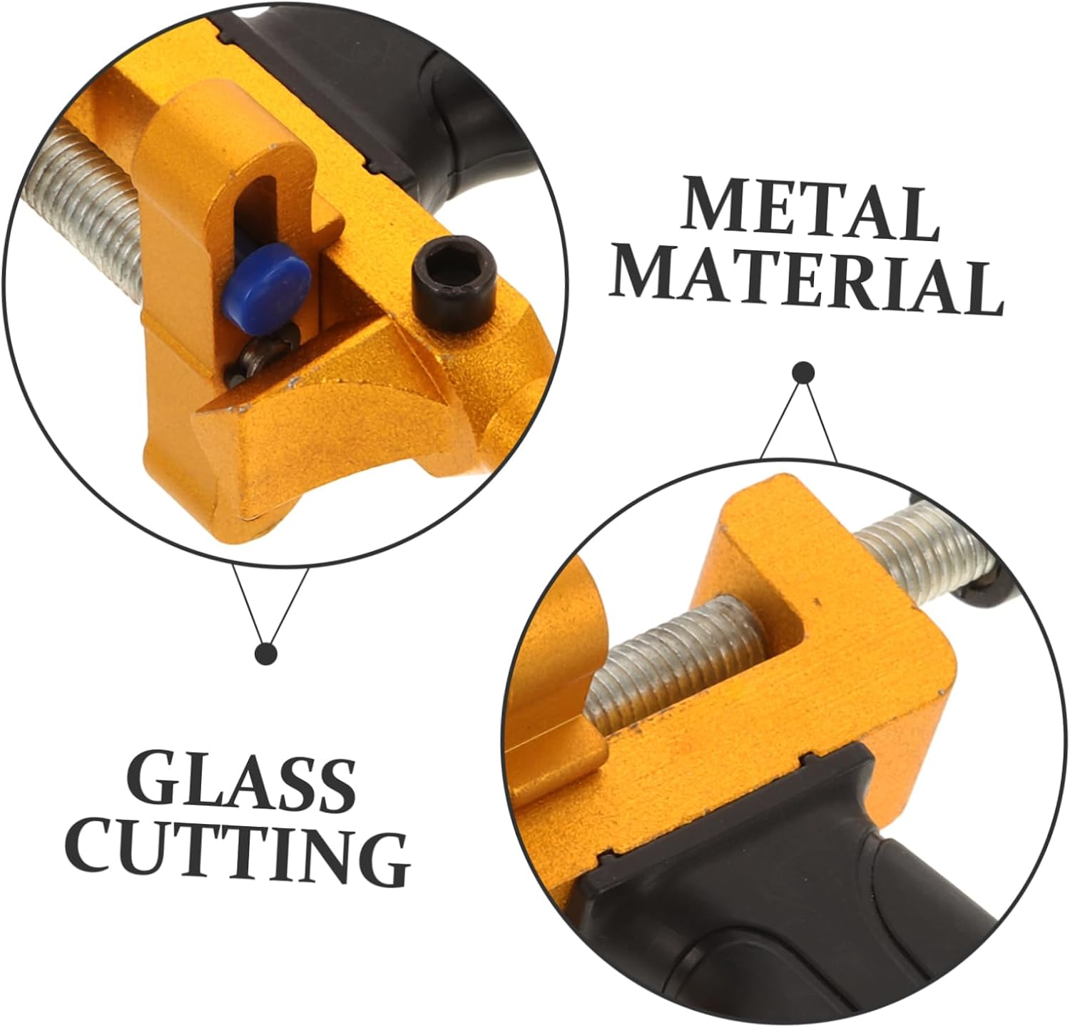Hemobllo Metal Glass Tile Cutting Tool Easy Use Glass Cutter Ergonomic Handle Stained Supplies Diy Cutting Tool Kit