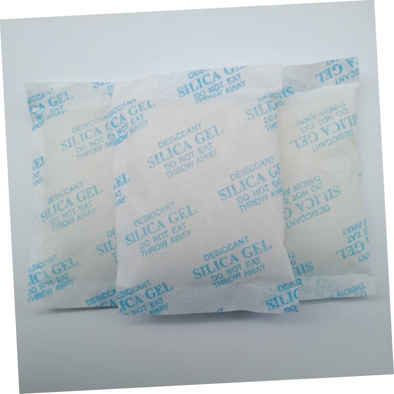 POPETPOP Lot de 100 Sachets de Gel Déshydratant 10g Absorbeur D'humidité en Tissu Non Tissé Bleu pour Vêtements et Placard Protection Contre la Corrosion la Moisissure