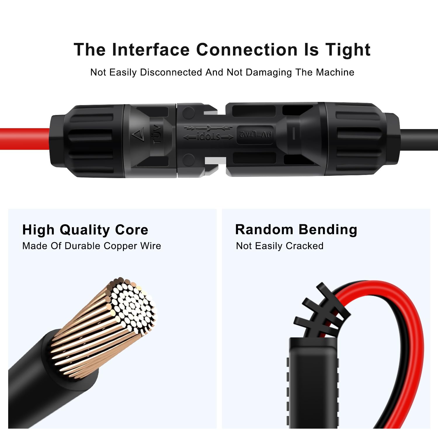Kabel Solarny z Wtykiem XT60, Kabel ładujący 12 AWG, Adapter XT60 na Gniazdo Wtyku Solarnego do Przenośnych Paneli Słonecznych, Generator Solarny Kraftwerk (3 m)