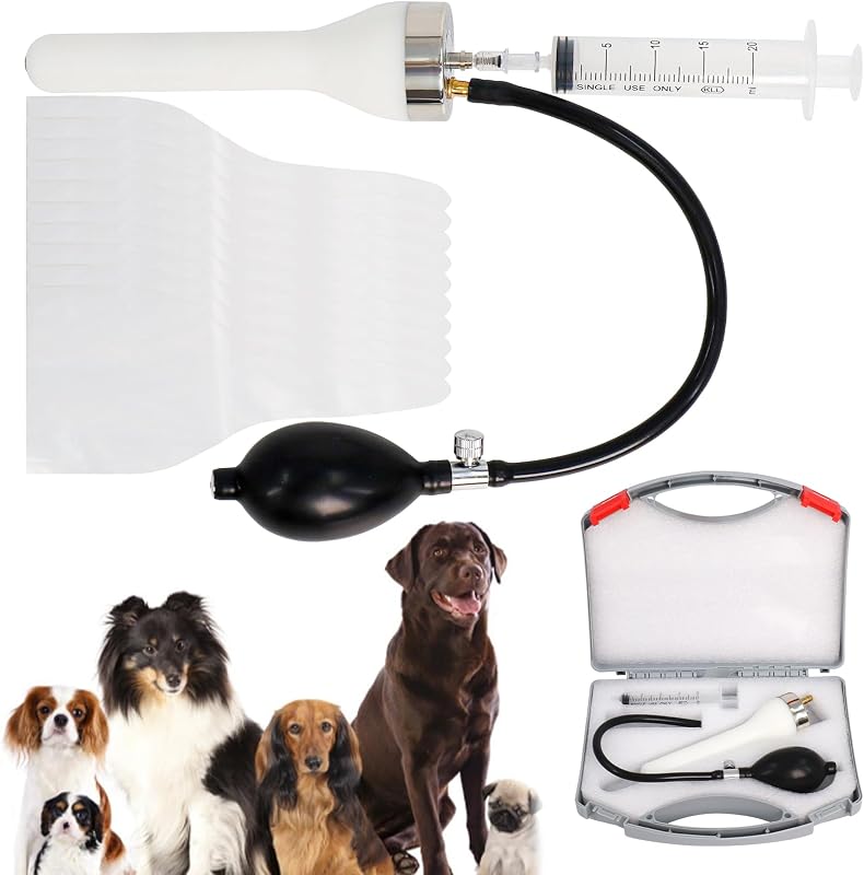 Kit de Inseminação Artificial para Cães Wadoy com Silicone Médico e Estojo