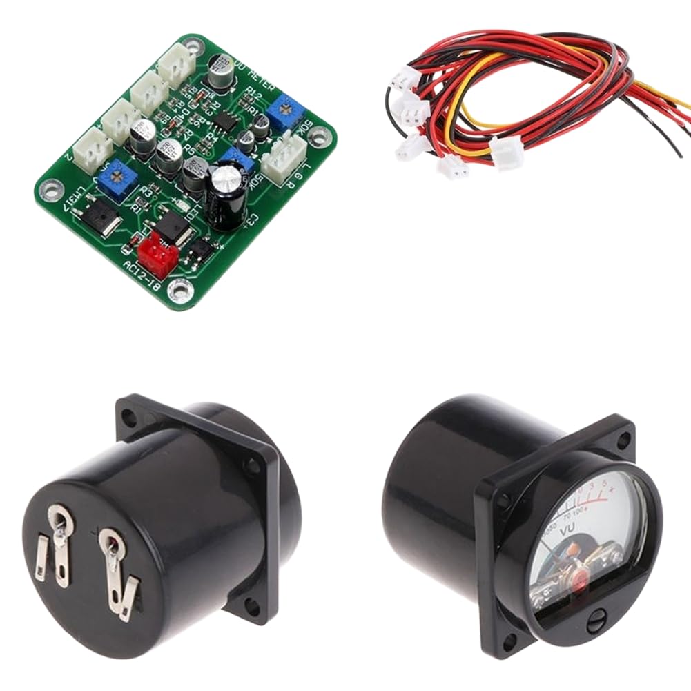 VU Meter przedwzmacniacz, zestaw z 2 kablami panelowymi, 12 V, 15 V