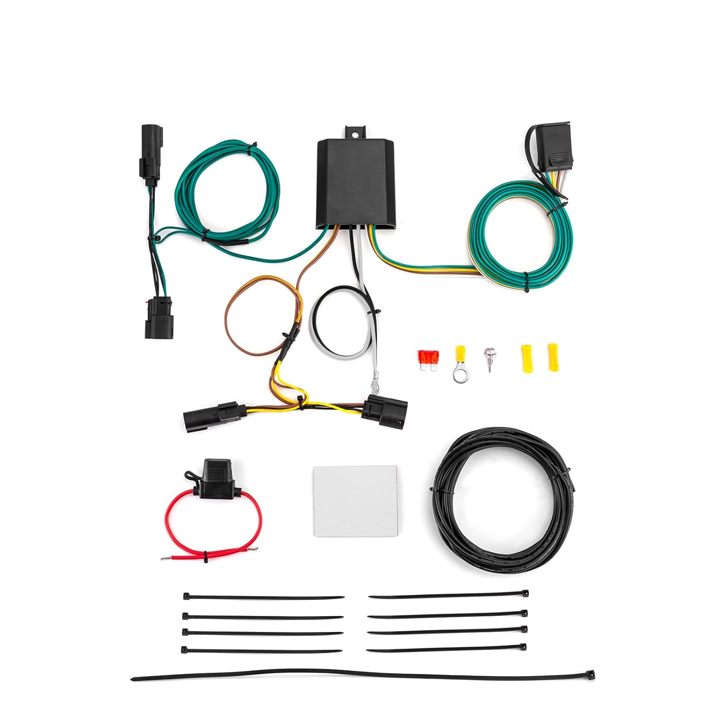 WeiSen Custom 4-Pin Trailer Wiring Harness Towing Hitch Wiring Harness Compatible with Ford Transit-150 250 350 2015-2025, Fit E-Transit 2022-2025(Excluding Dual Rear Wheels)