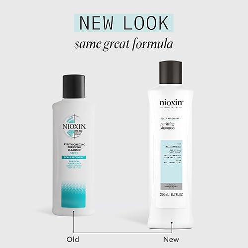 Miniatura 2 de Nioxin Scalp Recovery Step 1 Limpiador medicinal para picazón y escamas, champú anticaspa con piritiona de zinc, 6.76 onzas