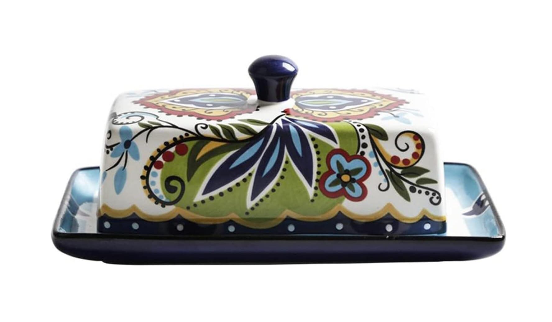 Butter Dish Contrainer with Lid Household Tableware Storage Boxes Ceramic Butter Box with Lid Butter Dish Cheese Box Container Storage