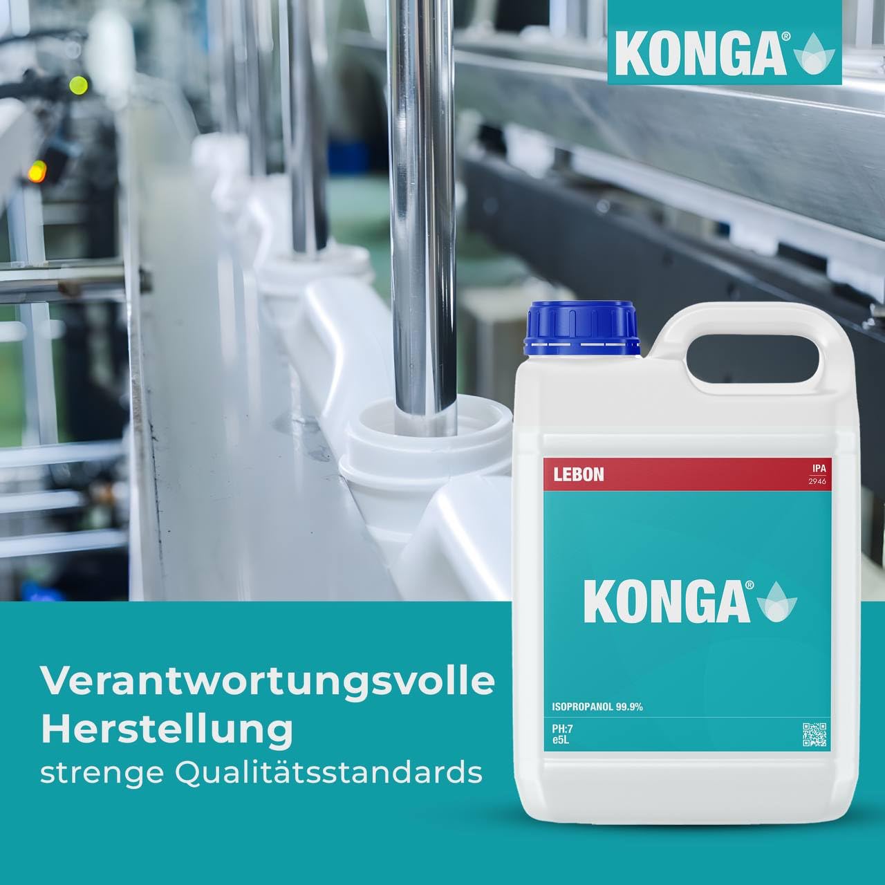Konga Alkohol izopropylowy 99% do zastosowań technicznych, czyszczenia elektroniki, czyszczenia urządzeń mobilnych, czyszczenia komputerów, usuwania tuszu i markerów permanentnych, środek czyszczący