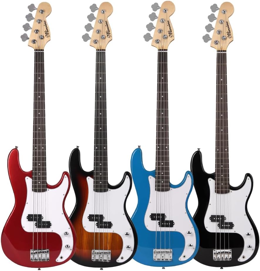 Bullfighterエレキベースセットアクセサリーセット付き、4弦bassエレキ