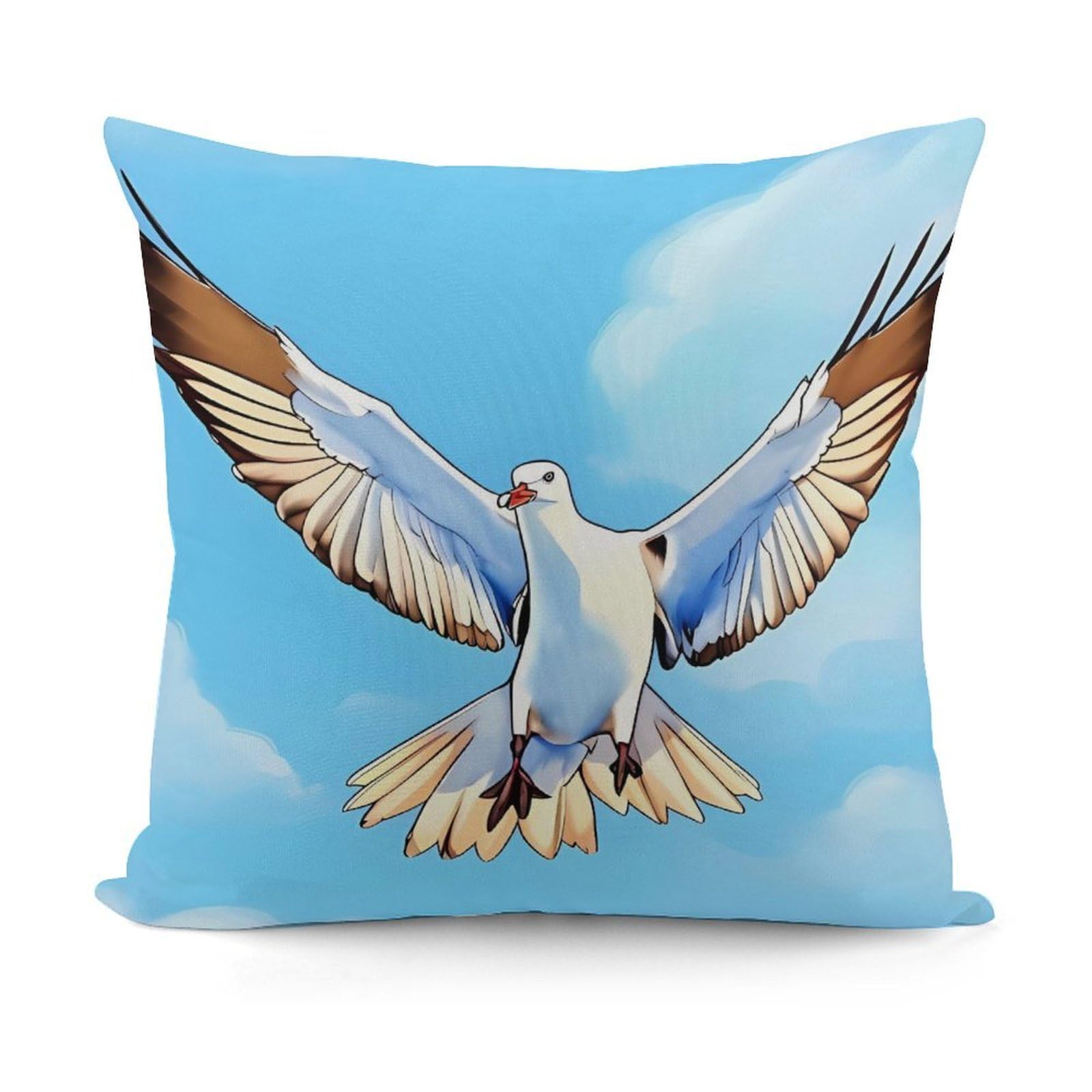 Adfgyerh Style Seagulls In Flight Decorative Pillow Covers, Throw Pillow Covers Soft For All Seasons, Pillowcases For Couch Living Room Sofa Bedroom 18X18 Inch