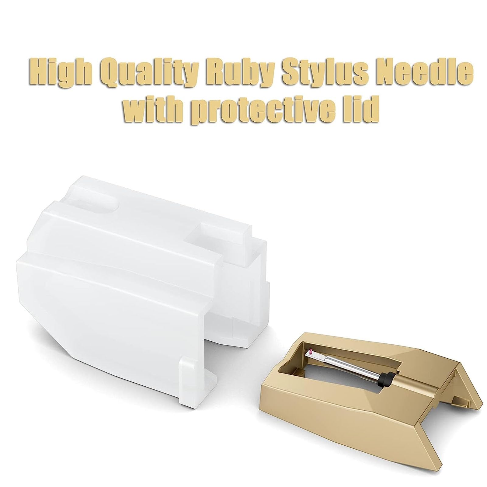 8 Pack Record Player Needle, Turntable Stylus Replacement Needle for Corsley NP1 NP6 Stylus - Image 3