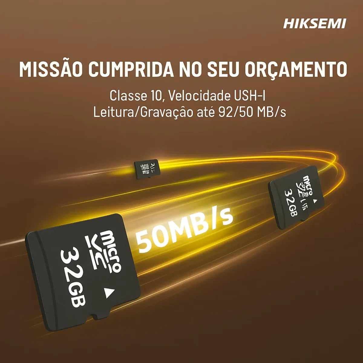 Cartão de Memória 64GB Hiksemi HS-TF-D1 92MB/s UHS-I Compatível