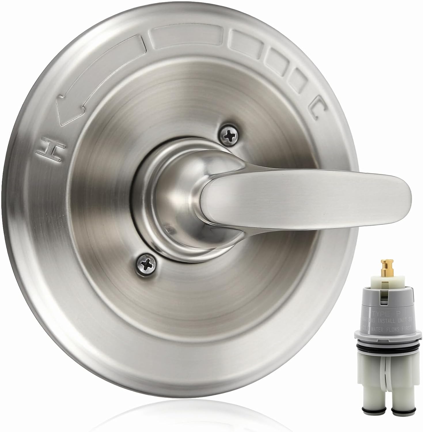 BT13010 Shower Handle Replacement for Delta Classic 13 Series Single-Function Trim Kit with RP46074 Valve Cartridge, Fits MultiChoice R10000 Valve Series, Brushed Nickel