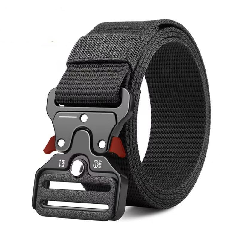 Men's Belts, tactical belts, Military Training Belt With Adjustable Knot And Quick Release Buckle