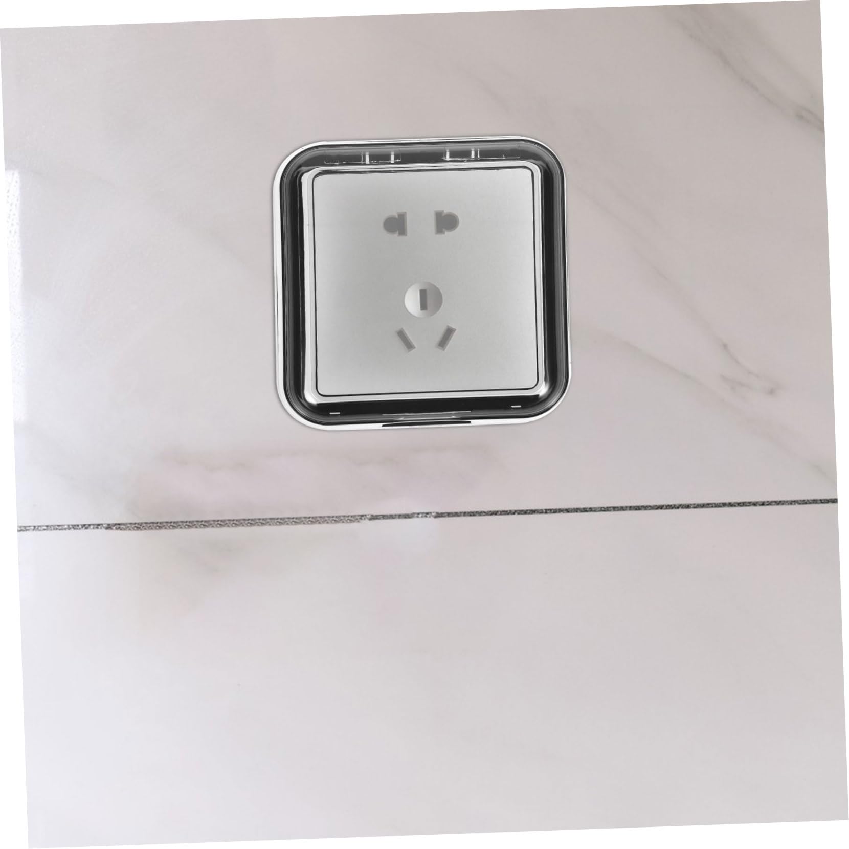 HOMSFOU 6pezzi Copriprese Autoaderente Per Protezione Elettrica Di Coperture Per Prese Da Muro Antispruzzo e Antipolvere Per Cucina e Bagno