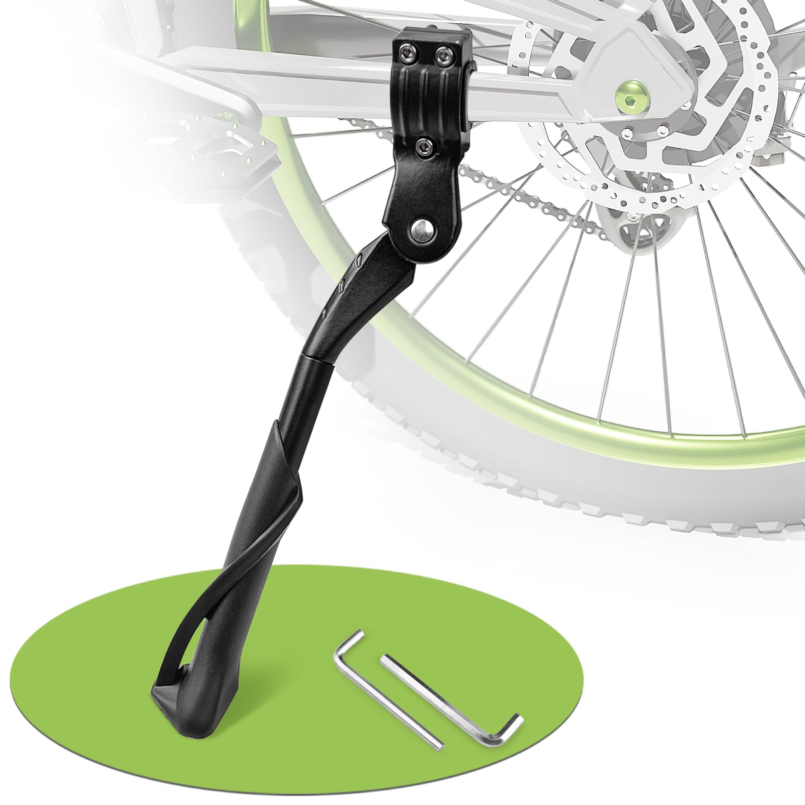 Stojak na rowery 24-29 cali, uniwersalny stojak boczny, z regulacją wysokości, aluminiowy stojak na rowery, stojak na rower górski MTB, Ebike, rower miejski, stojak na rower wyścigowy