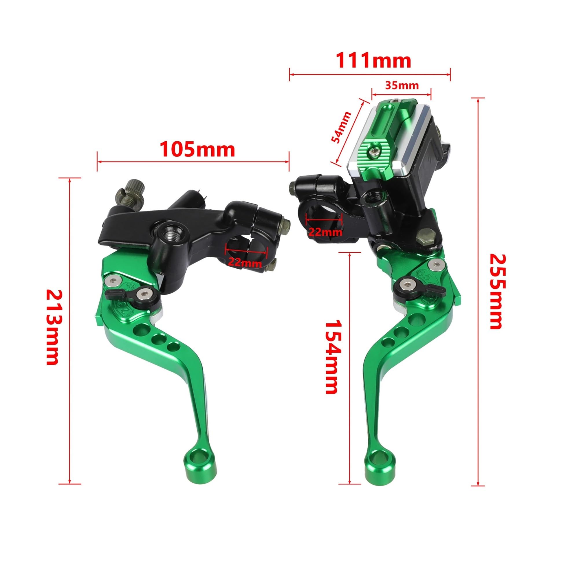 Universal 7/8 "22mm Motorrad Bremse Kupplung Pumpe Hebel Hydraulische Hauptzylinder 12,7mm Piste Für Hon&da für Yam&aha Umgerüstet Teile Bremskupplungsgriff