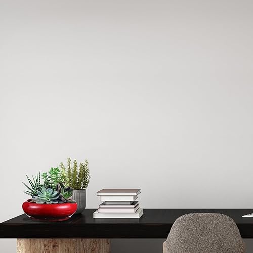 Miniatura 8 de Cabilock Maceta artística retro para suculentas, recipiente de cerámica roja para bonsái, macetas anchas redondas poco profundas para decoración de