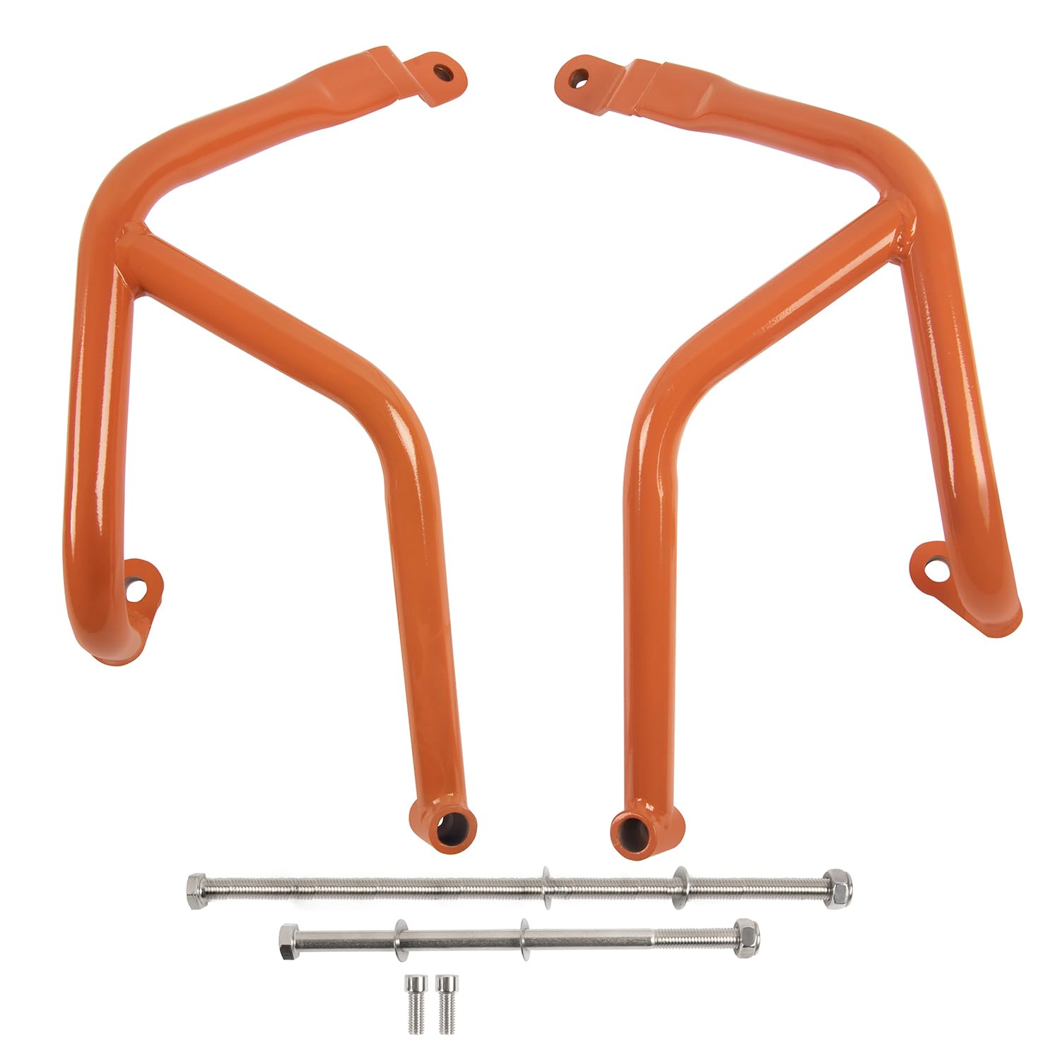 Protector de marco de protección para tanque de barra de choque de acero para motocicleta compatible con K.T.M DUKE250 DUKE390 Duke 250 390 2017-2022 2018 2019 2020 2021(naranja)