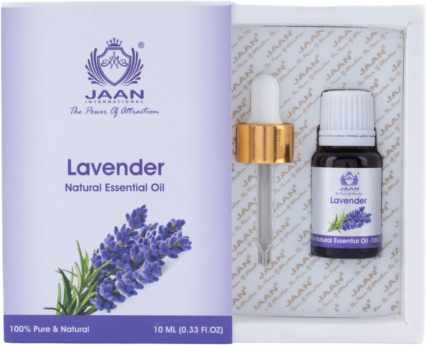 Jaan International Lavender Natural Essential Oil - Soothing Aroma For Relaxation And Tranquil Moments, Pure Essence Of Serenity | 10Ml |