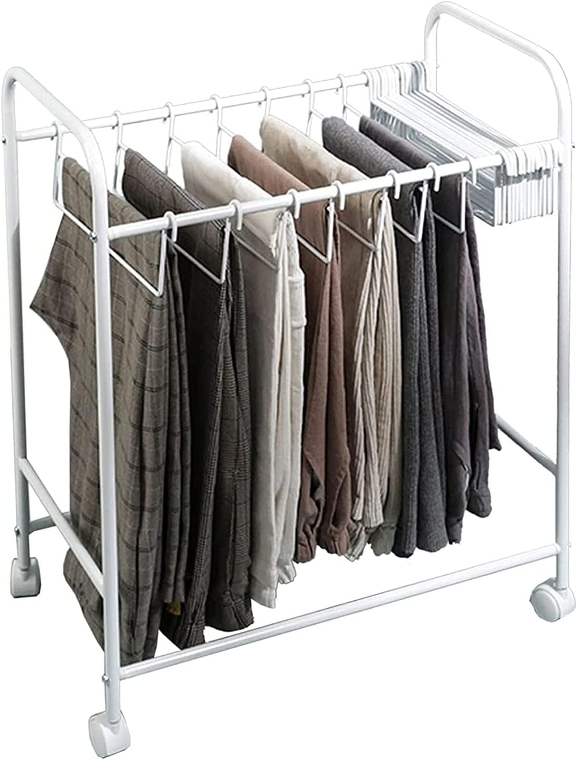 Hanging Clothes Rack on Wheels, Rolling Trolley Jamaica Ubuy