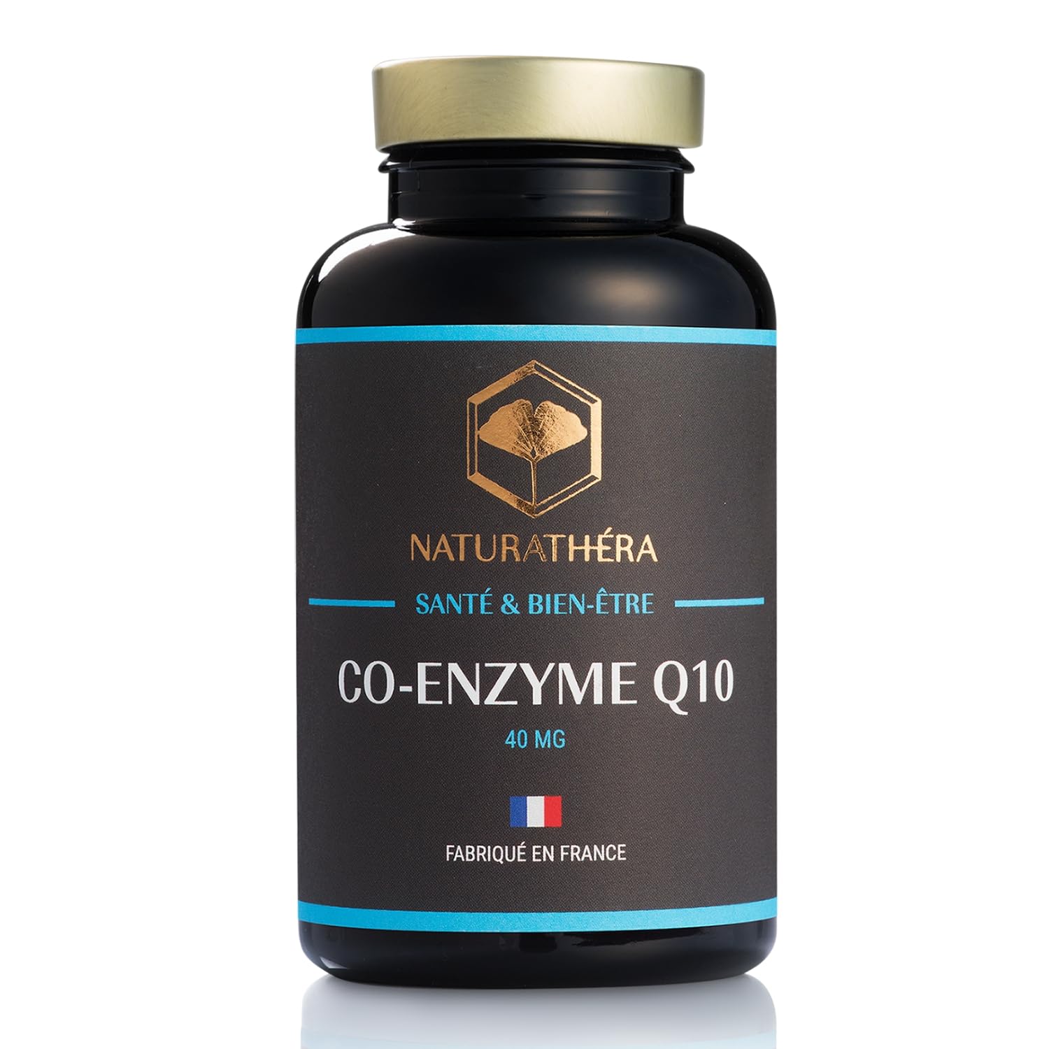 CO-ENZYME Q10 - Ubiquinone Concentrée - Complément Alimentaire Stress Oxydatif Fatigue Profonde, Beauté de la Peau - 150 Gélules - Fabriqué en France - Vegan - Sans Additifs Allergènes OGM