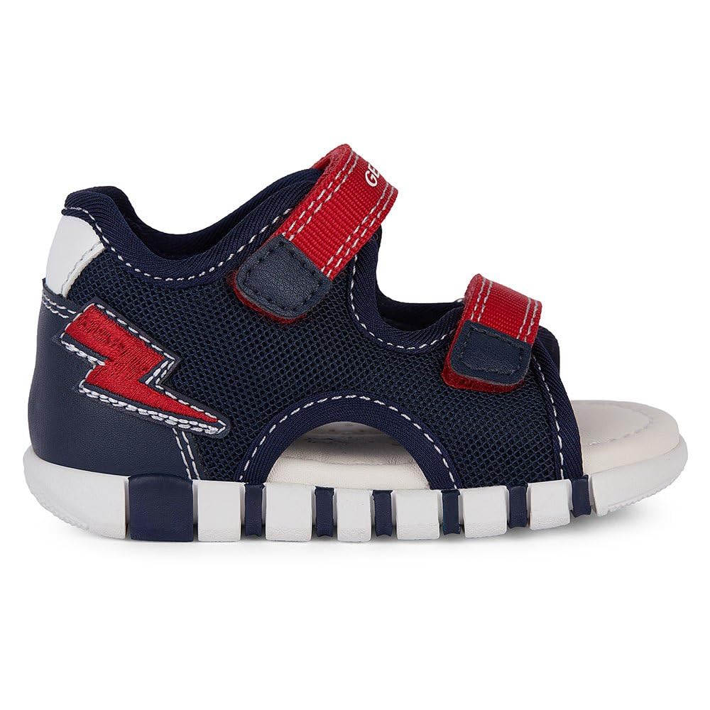 Geox Baby Boys' B Iupidoo Boy Sandal, Navy red, 2.5 UK