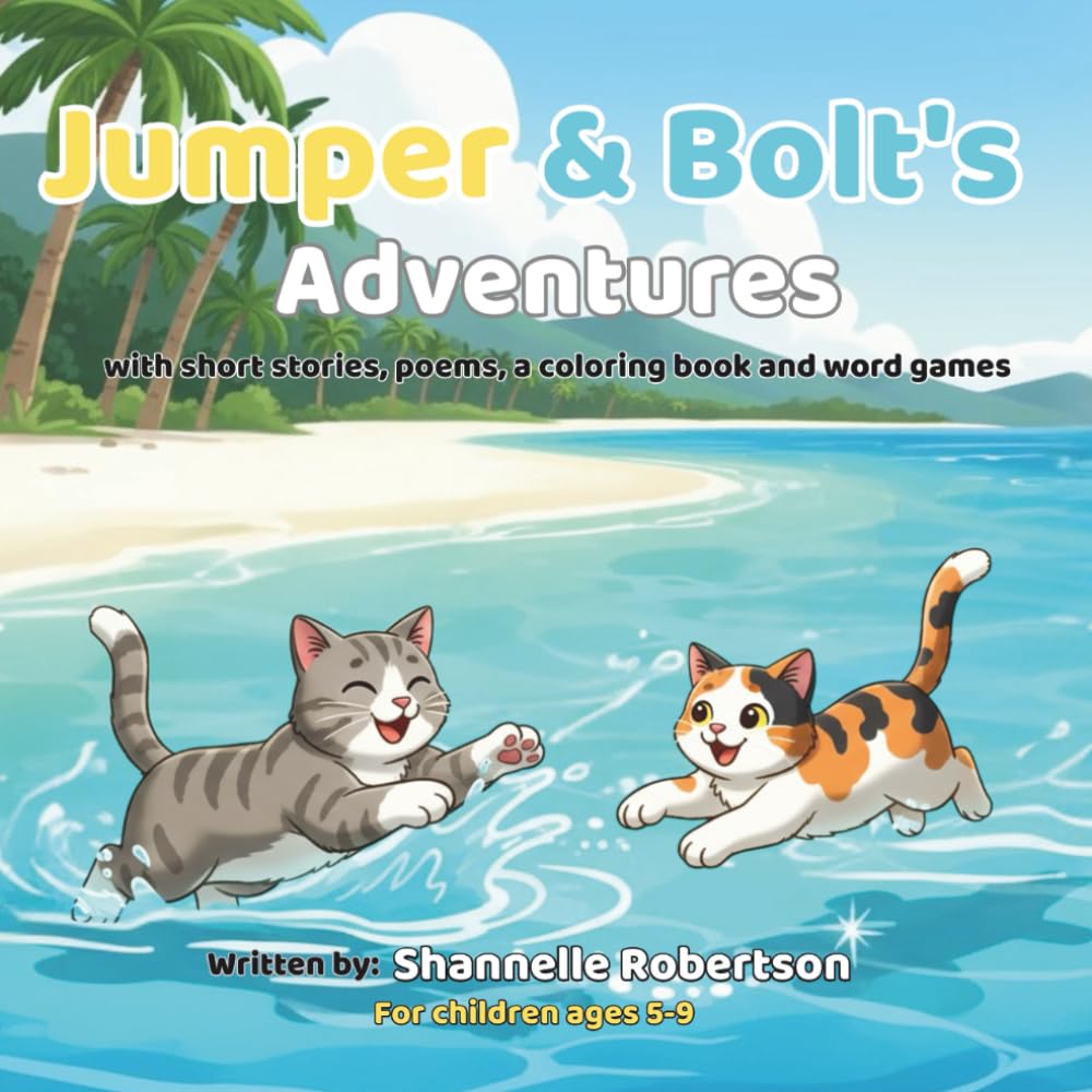 Jumper & Bolt's Adventures: Short Stories, Rhyming Poems, Coloring Pages & Word Games for Kids