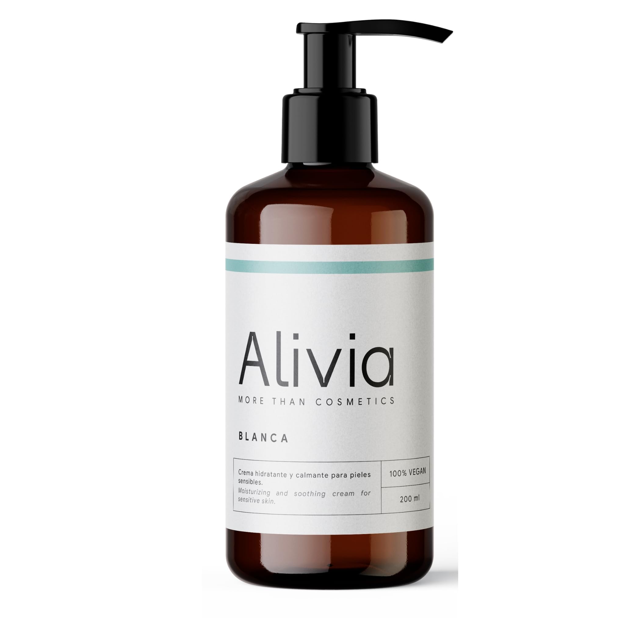 Alivia Cosmetics Crema Hidratante para Piel Atópica 200 ml, Natural con Caléndula y Aloe Vera. Alivio del Picor y Regeneración de Pieles Sensibles. Uso facial y corporal