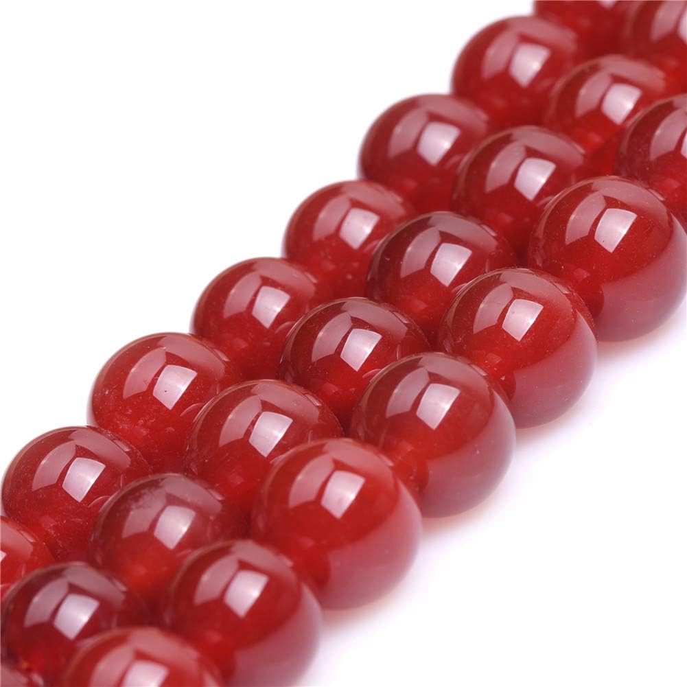 Natural Red Agate Gemstone Semi Precious Round 12mm Loose Beads for Jewellery Making DIY Bracelet Necklace Crafts 15'' - Image 3