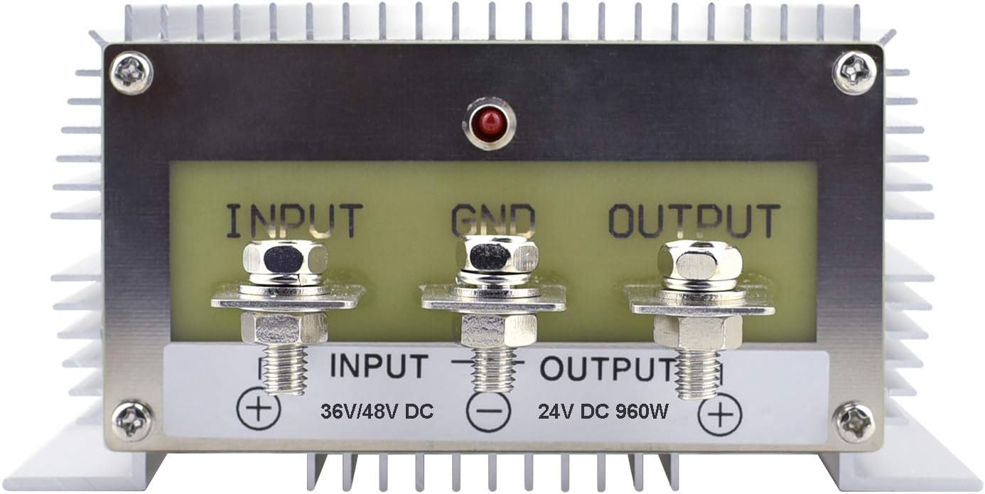 New Arrivals Cllena DC 36V 48V Step Down to 24V 40A 960W Converter Voltage Reducer, Waterproof DC/DC Buck Transformer Power Supply