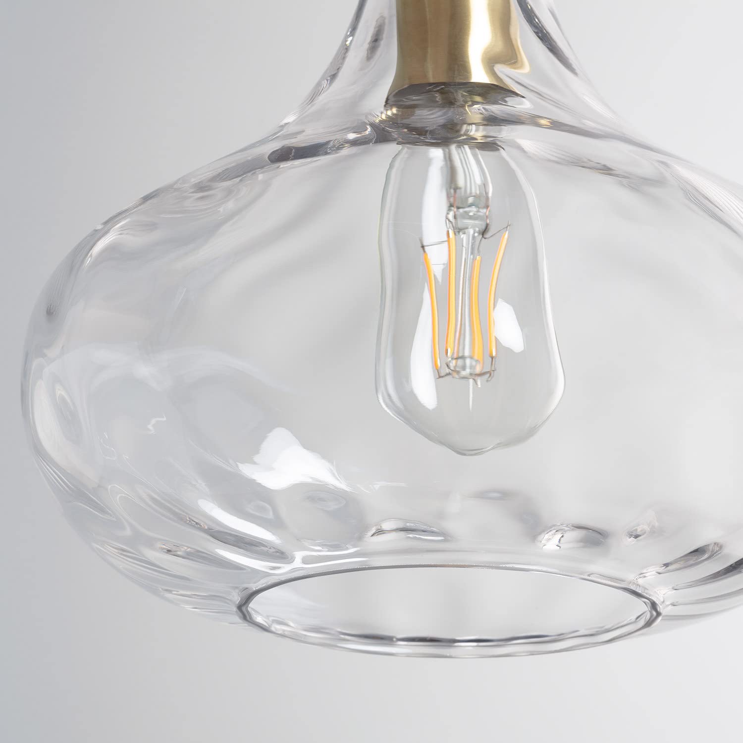 LEDKIA Lámpara Colgante Cristal Tassel Dorado | CasquilloE27