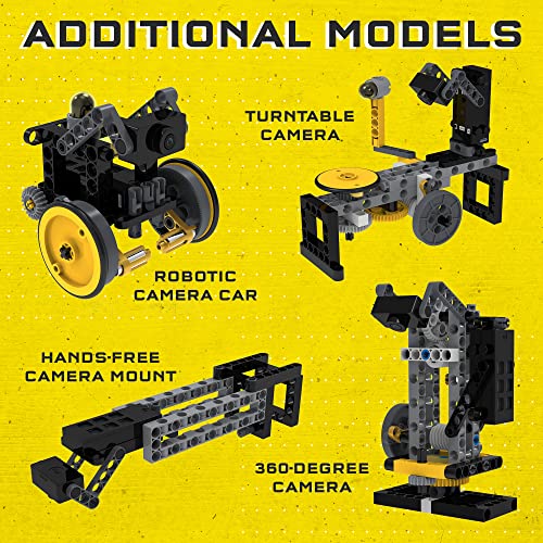 thames amp kosmos robotics smart machines 5-in-1 buildable drone with hd camera  build a high-tech drone amp 4 camera-enabled robotic models  innovative stem kit  includes free app for ios or android