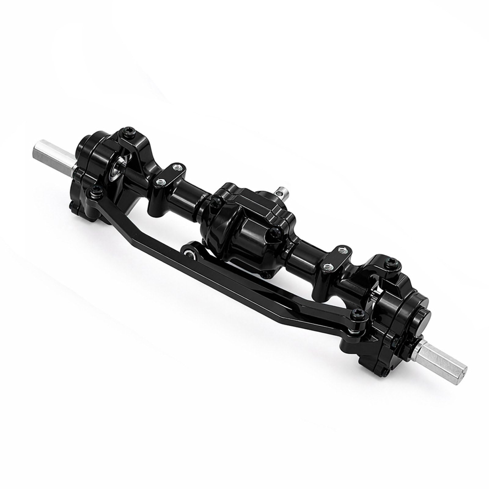 Assale Anteriore per Auto Radiocomandata Assale Crawler Assale Metallo Assale Upgrade per 1/16 C34 C44 B24 FY003 Migliora Controllo su Ostacoli E, Nero