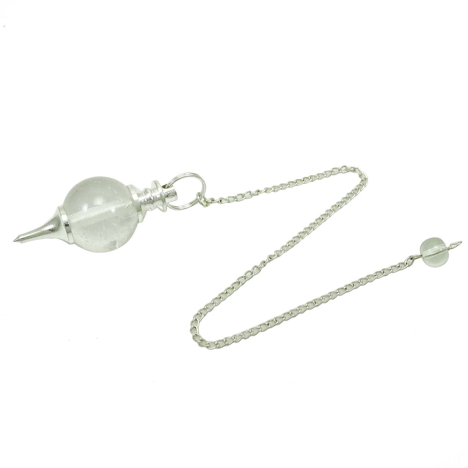 HARMONIZECrystal Clear Quartz Sephoroton Pendulum Dowsing Balancing Reiki Healing Stone Gift